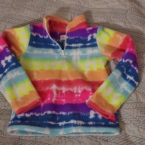 Girls Pullover Fleece, Tie Die, Size 5/6